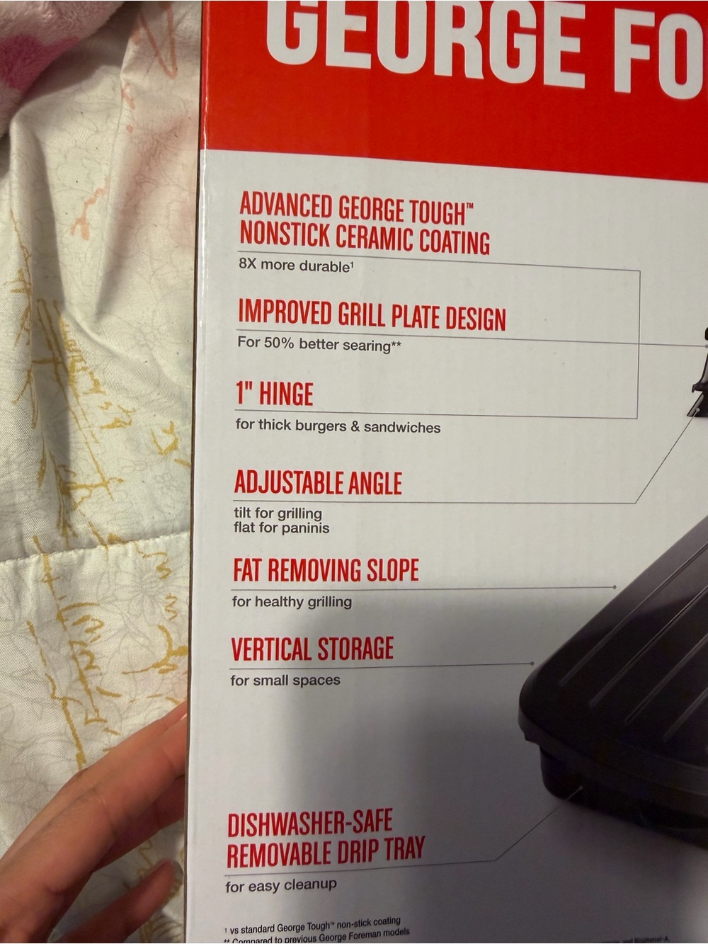 George Foreman Individual Grill - Black & Gold - Picture 5 of 8